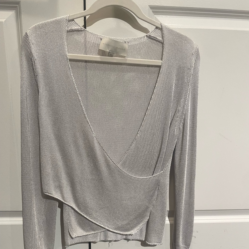 Michelle mason silver shirt